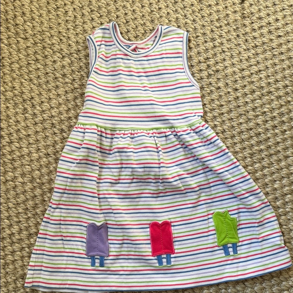 Florence Eiseman Striped Dress with Popsicle Appliqués